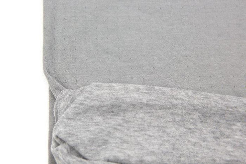 Heather Gray Double Face Knit Double Sided Reversible Knit Fabric Remnant 1.75 yards ATK00379